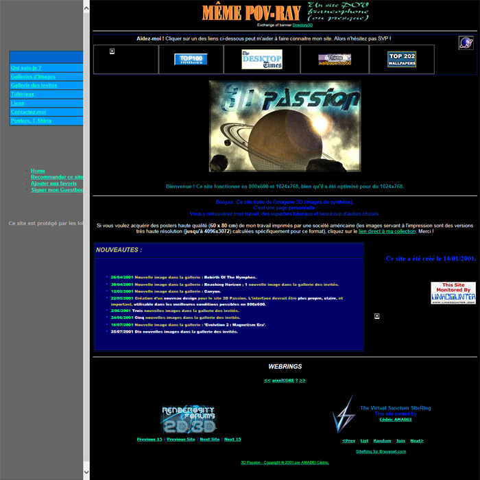 Screenshot of 3D Passion V1 (2001-2002)