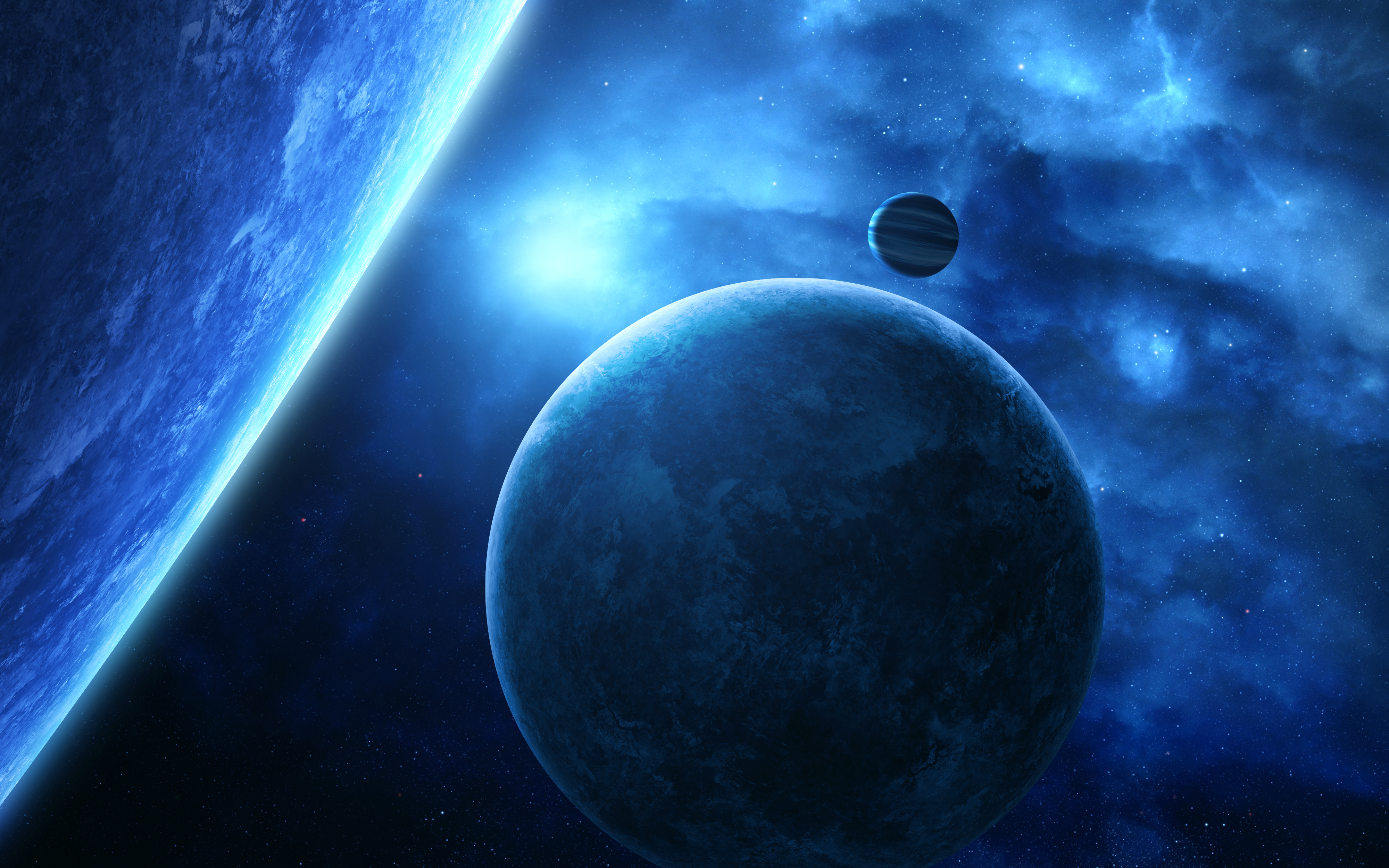 Blue Spacescape (4000x2500)